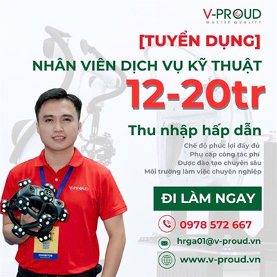 TUYỂN DỤNG NHÂN VIÊN DỊCH VỤ KỸ THUẬT
