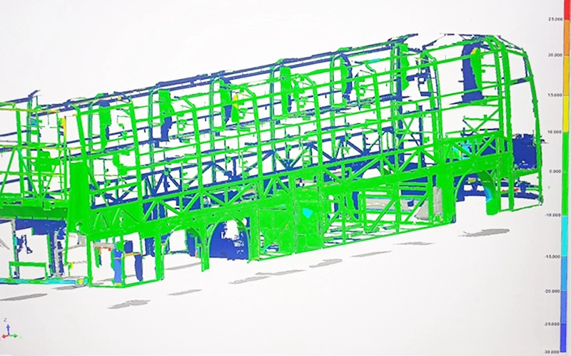 Giải pháp kiểm tra chất lượng BIW - Body In White của xe bus