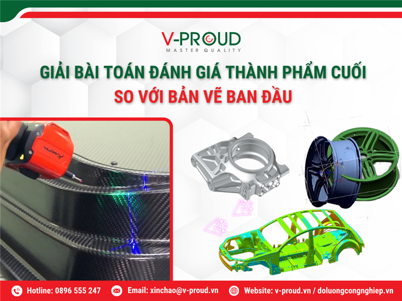 Giải pháp so sánh đo lường kết quả gia công thực tế với bản vẽ thiết kế ban đầu