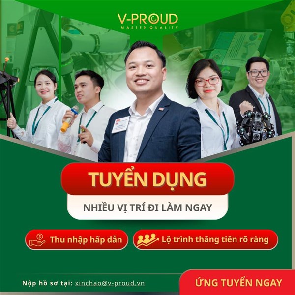 V-PROUD TUYỂN THỰC TẬP SINH KỸ THUẬT & KINH DOANH