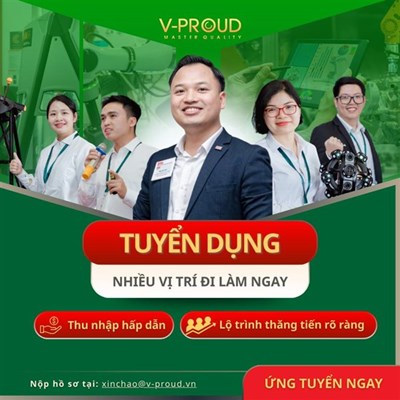 V-PROUD TUYỂN THỰC TẬP SINH KỸ THUẬT & KINH DOANH