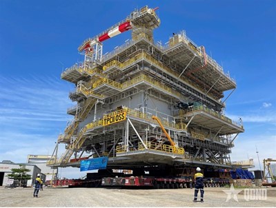 Tự hào Dấu ấn V-PROUD: Kỳ tích hạ thủy trạm biến áp ngoài khơi gần 4.000 tấn của Việt Nam